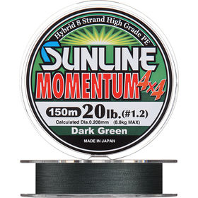 шнур Sunline Momentum 4*4 PE 150m  20Lb DG