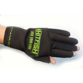 Перчатки без пальцев HitFish Glove-06 р.ХL (зеленые)