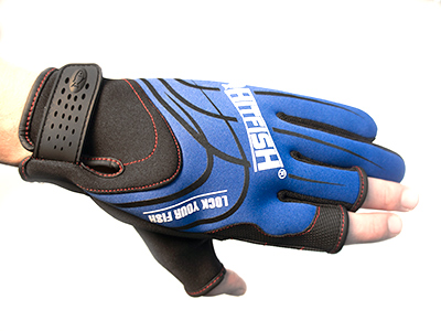 Перчатки без пальцев HitFish Glove-05 р. ХL (синие)