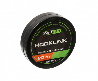 CARP PRO Поводковый материал Sinking Hooklink Camo 10lb CP4110-01020м  