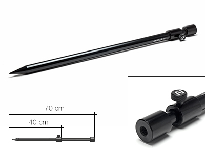 Стойка для грунта Nautilus Blacktron 16mm Bankstick 40-70cm NBS-4070 телескопическая