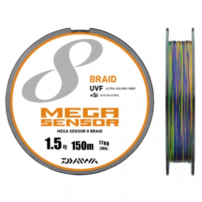 Шнур PE Daiwa UVF Megasensor 8 Braid + Si 150m #1 17 lb
