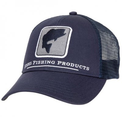 Кепка Simms Bass Icon Trucker, Admiral Steel