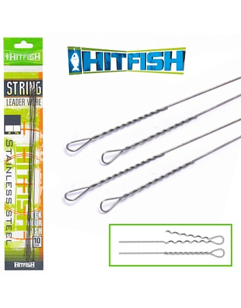 Поводки HitFish String Leader 200mm d-0.35  13kg STRL-200/35