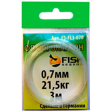 Флюрокарбон Fish Season FS-FL3-070  3м 0,7мм