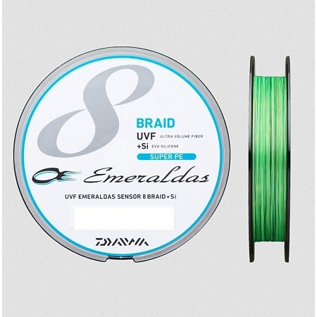  Плетеный шнур Daiwa UVF Emeraldas Dura Sensor 8Braid +Si² [10m x 3colors] 150m #0.8 (15lb)
