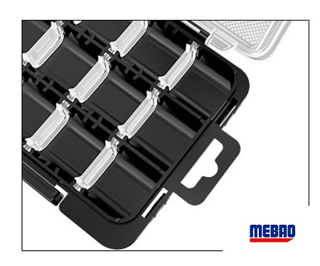 Коробка Mebao "Slim" (Docking Systim) lure game cace 175x105x18 mm чёрная